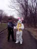 EASTER BUNNY BEING CUFFED